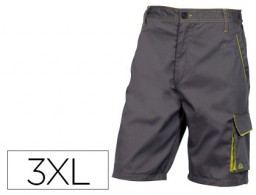 Pantalón bermuda de trabajo 5 bolsillos color gris verde talla XXL